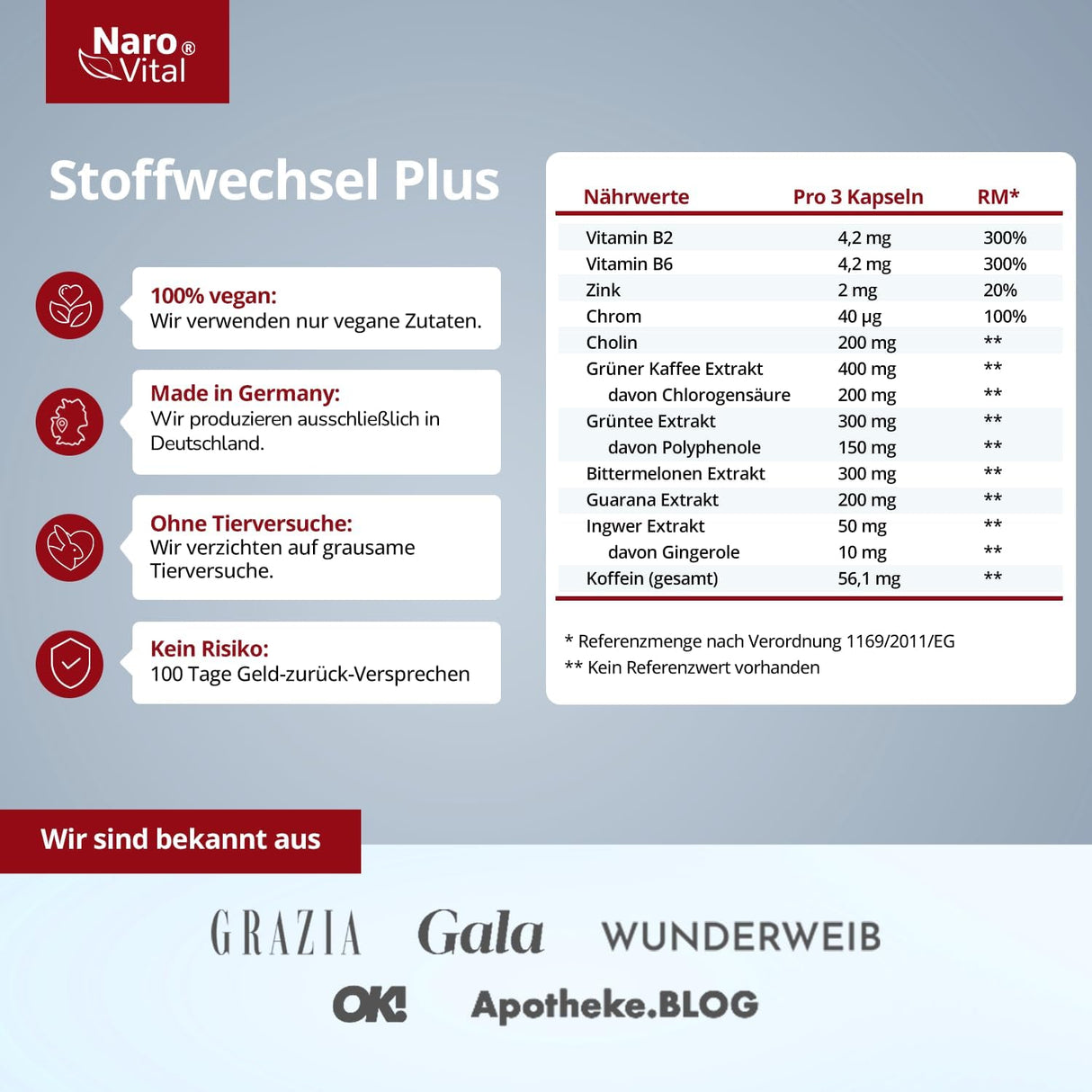 Complex de metabolism - extrem de dozat cu ceai verde, cafea verde, pepene amar, guarana, colină și ghimbir - 90 capsule de metabolism vegan - tablete suport pentru dietă i metabolismul narovital plus