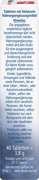 Melatonină doppelherz 40stk