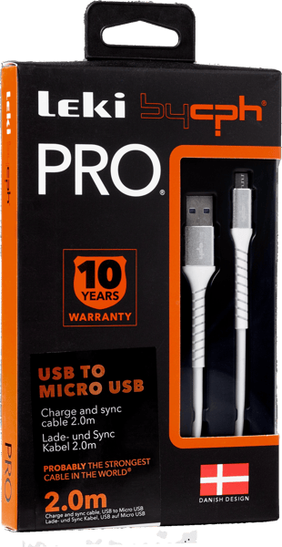 Leki bycph Pro Cable - USB to Micro USB 20 m