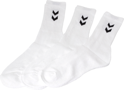 Hummel Basic Sokker 3-Pak Hvid 41-45