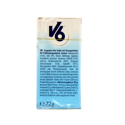 V6 White Peppermint Økonomipakke 72 g