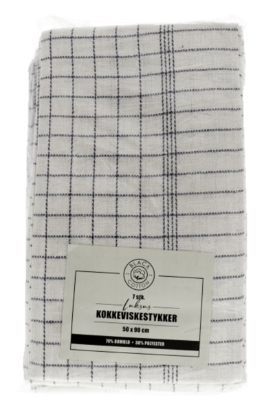 Luksus viskestykker 7 pak vaflet 90x 50 cm