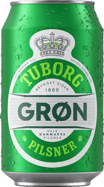 Grøn Tuborg Pilsner - 46% øl 24x33cl dåse