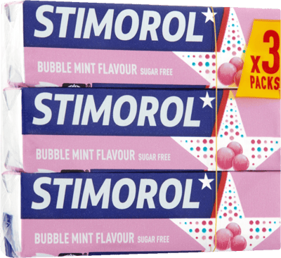 Stimorol Bubble Mint 3-Pak 42 g