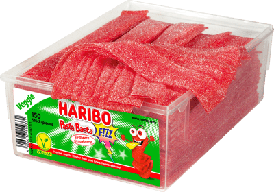Haribo Pasta Basta Jordbær 150 STK 1125 g