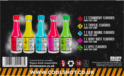Cool Shot mixt 5 pachet 15% 5 x 20 ml