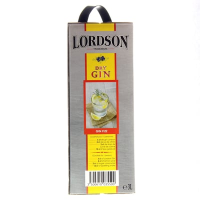 Lordson Gin Bag in Box 375% 3 l