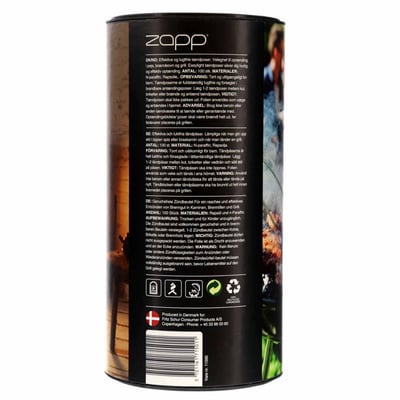 Zapp optændingingpose tønde 100 stk