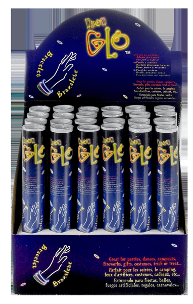 Im dunklen Rør Med 15 Armbånd leuchten