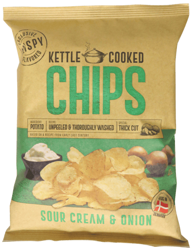 Kettle Cooked Chips Sour Cream & Onion 150 g
