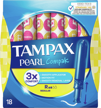 Tampax Compak Pearl vanlig SP