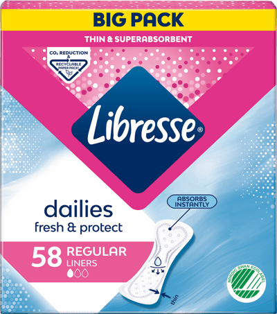 Libresse trusseindlæg 58 stk