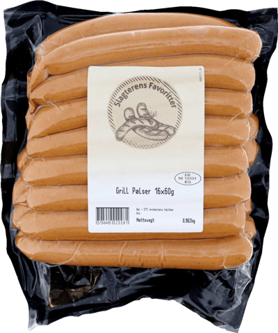 SLAGTERENS FABATERT GRILLPøLSER 960 G