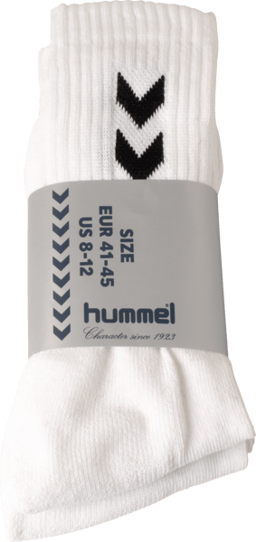 Hummel Basic Sokker 3-Pak Hvid 36-40