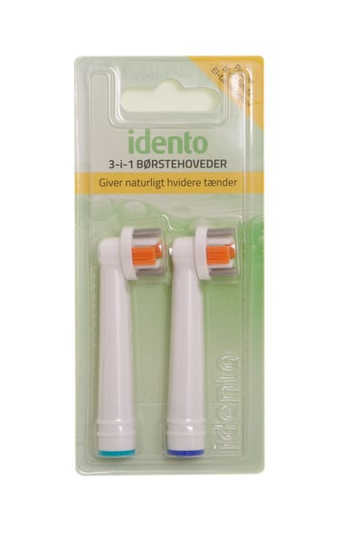 Idento 3-i-1 Børstehoveder 2 stk