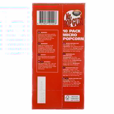 Mr Popgun Micro Pop Sal 900G