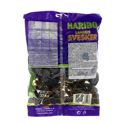 Haribo Lakrids Svesker 375 g