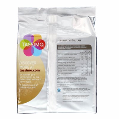 Tassimo Kapsler Gevalia Café Au Lait