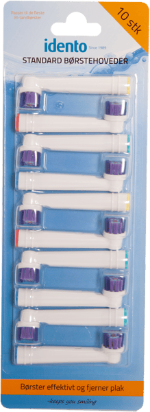 Idento Standard Børstehoveder 10-pak