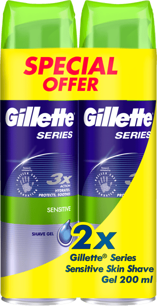 Gillette Series Gel Sensitive dobbeltpakke