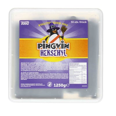 Toms pingvin heksehyl 50 stk