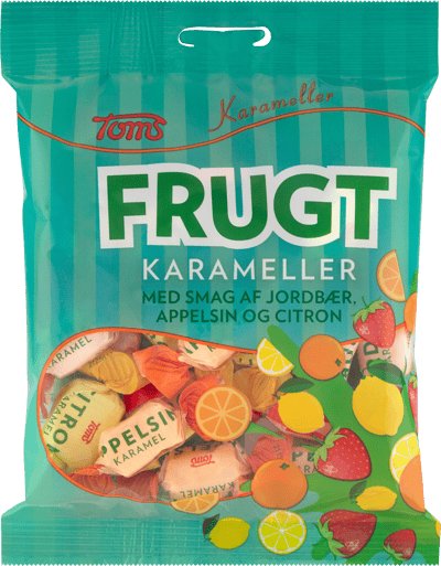 Toms frugt karameller 160g