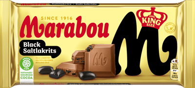 Marabou negru Saltlakrids 220 g