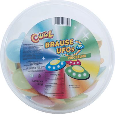 Cool Ufo med Pulver 100 stk 127 g