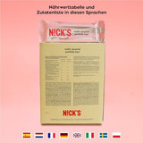 Nicks Protein Barmischung, Keto -Proteinbalken mit niedrigen Kohlenhydraten ohne Zucker zu Zucker, glutenfrei | 15G -Protein mit Kollagen (9 Proteinbalken x 50 g)