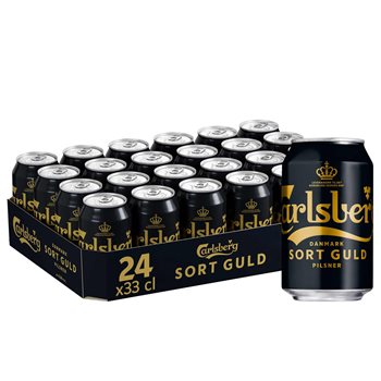 Carlsberg Black Gold Pilsner - 5,8% bere, 24x33cl CAN