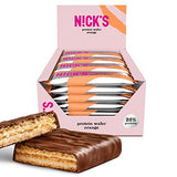 Nicks Keto Bars Erdnüsse N Fudge, Schokoladen Erdnüsse Karamell -Snacks, 175 Kalorien, 3,9 Nettokohlenhydrate, kein Zucker, glutenfrei, kohlenhydratarm (15 x 40 g)