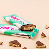 Nicks Keto Bars Erdnüsse N Fudge, Schokoladen Erdnüsse Karamell -Snacks, 175 Kalorien, 3,9 Nettokohlenhydrate, kein Zucker, glutenfrei, kohlenhydratarm (15 x 40 g)