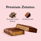 Nicks Keto Bars Erdnüsse N Fudge, Schokoladen Erdnüsse Karamell -Snacks, 175 Kalorien, 3,9 Nettokohlenhydrate, kein Zucker, glutenfrei, kohlenhydratarm (15 x 40 g)