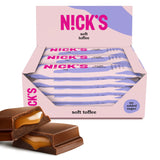 Nicks Keto Bars Erdnüsse N Fudge, Schokoladen Erdnüsse Karamell -Snacks, 175 Kalorien, 3,9 Nettokohlenhydrate, kein Zucker, glutenfrei, kohlenhydratarm (15 x 40 g)