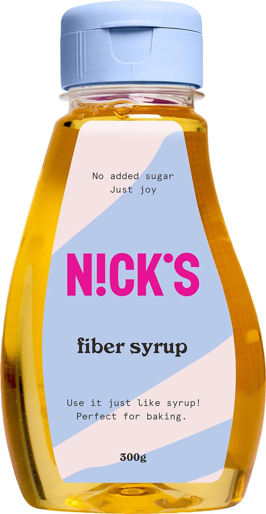 Nicks fiber sirap, högfiber naturlig keto sötningsmedel utan tillsatt socker, glutenfri, lågkolhydrat vegansk sockerersättning (300 g)