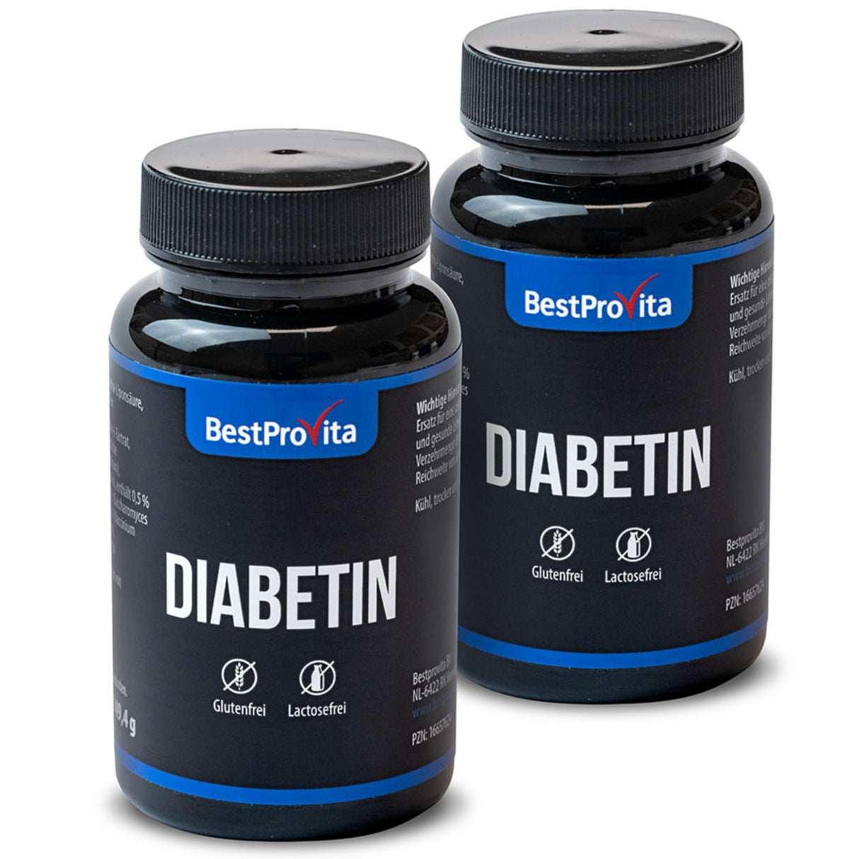 Bestprovita capsule di diabetina (3 x 60 capsule di diabetina) - supporto multivitaminico naturale per diabete di tipo 2, abbassamento dello zucchero nel sangue e vitamine del diabete