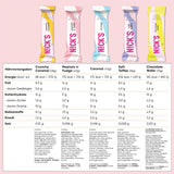 Nicks Schokoladen -Keto -Bar Favoriten mit Schokoladenstangen ohne zugesetzten Zucker, glutenfreie, niedrige Kohlenhydrat -Süßigkeiten (12 Snacks Riegel)