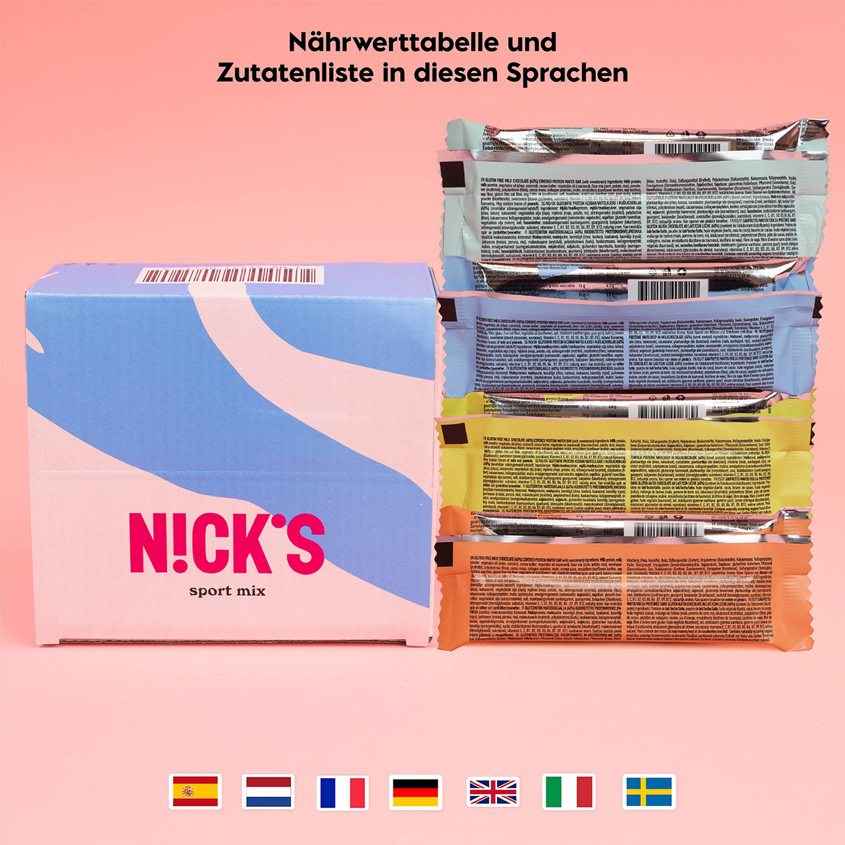 Nicks Keto Bars Erdnüsse N Fudge, Schokoladen Erdnüsse Karamell -Snacks, 175 Kalorien, 3,9 Nettokohlenhydrate, kein Zucker, glutenfrei, kohlenhydratarm (15 x 40 g)