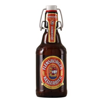 Flensburger Kellerbier 0,33 l. + pantalón