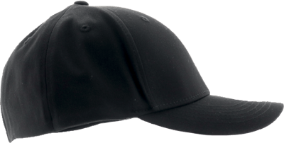 C2141 Baseball Cap w Elastic Band Black Size L XL