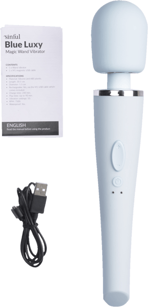 Sinful Luxy Blå Ekstra Kraftig vibrator magic vibrator