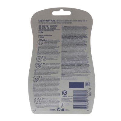 Veet in-dhower pură pură pielea uscată 150 ml