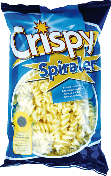 Sprød salt spiraler 175 g