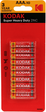 Kodak Zinc Extra Duty AAA Batteri - 10 pk