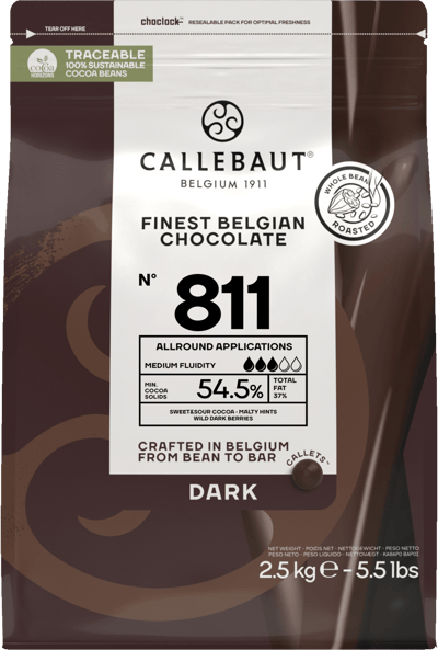 Callebaut Couverture Mørk Chokolade 545% 25 kg