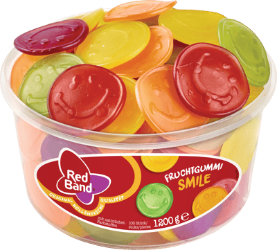 Red Band Vingummi Smilies 1200 g