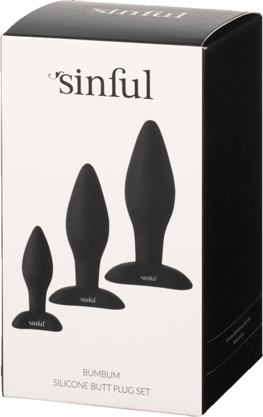 Sinful Bumbum Silikone Butt Plug Sæt