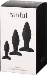 Sinful Bumbum Silikone Butt Plug Sæt