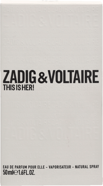 ¡Zadig y Voltaire, esta es ella! EDP ​​50 ml