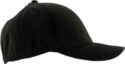 C2141 Baseball Cap w Elastic Band Black Size S M